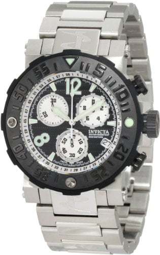 Invicta Men's 10585 Reserve Sea Rover Chronograph Black Dial Stainless Steel ...