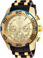 Invicta Men's 22345 Pro Diver Quartz Chronograph Gold Dial Watch