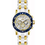 Invicta Men's 23706 Pro Diver Quartz Chronograph Silver Dial Watch